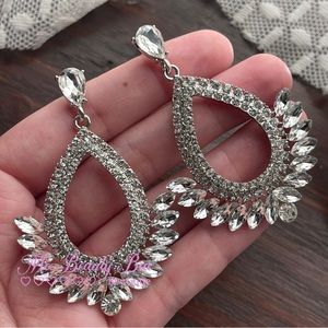 Silver Chandelier Drop Earrings